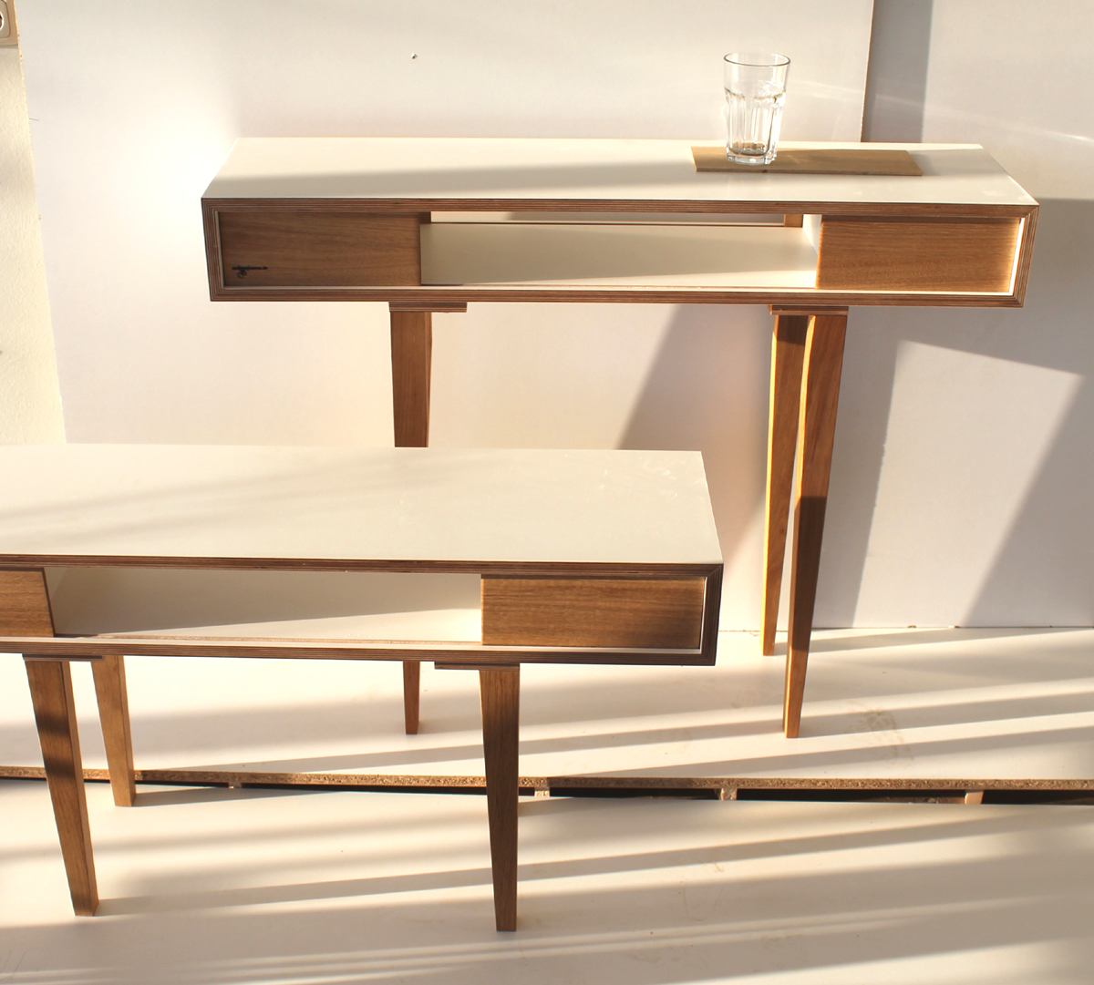 Beistelltisch Lowrider &Highrider in Eiche – Andreas Janson