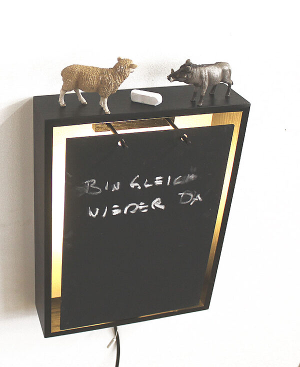 Wandleuchte schwarz