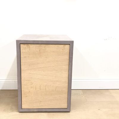 Hocker mit Stauraum grau