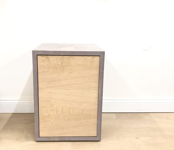 Hocker mit Stauraum grau