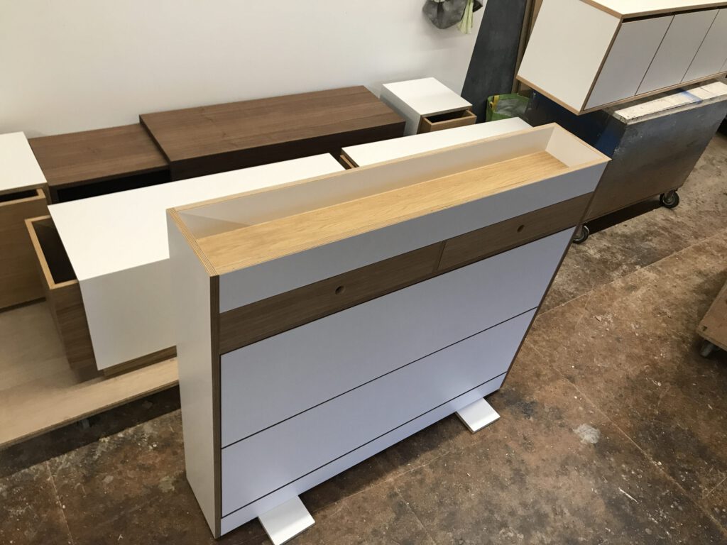Schuhkippe Mortimer in der Werkstatt