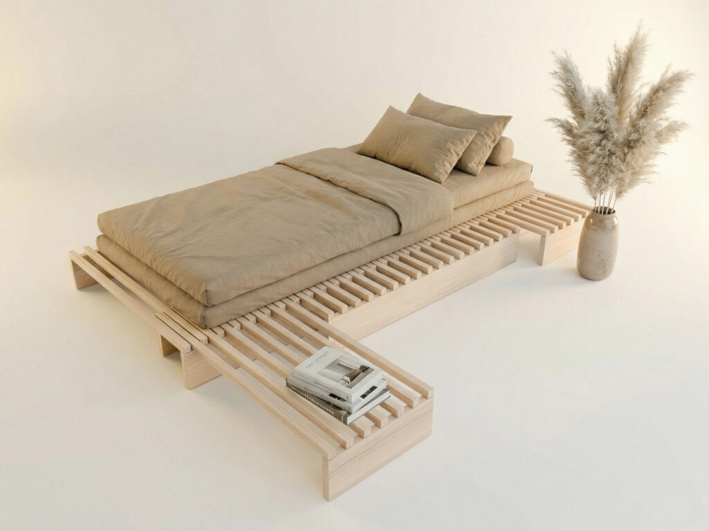 Ausziehbett Osu – Rendering